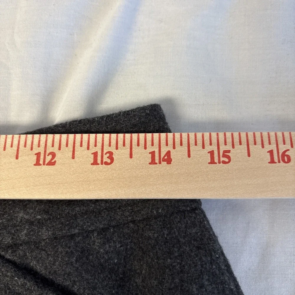 Old Navy Vintage Mini Skirt Womens 6 Charcoal Gray Wool Blend Pockets Preppy